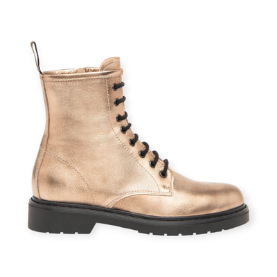 Bottines gold zip