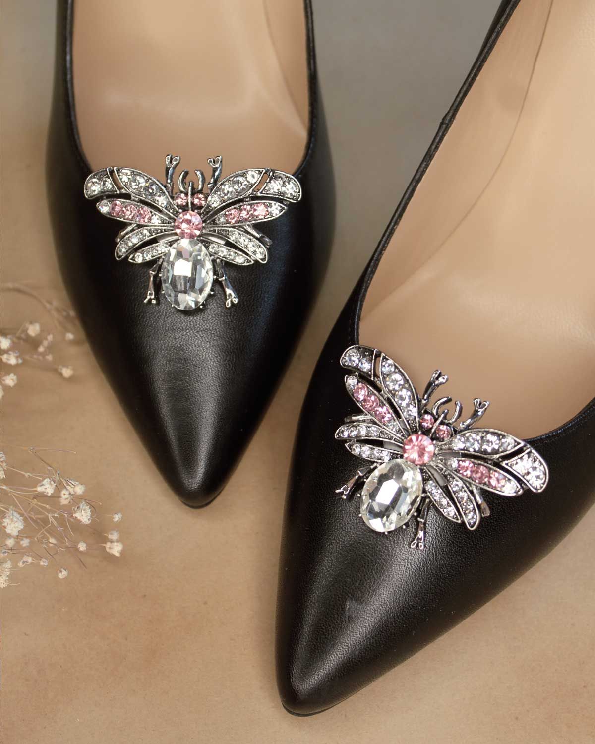 Bijoux Clips Froufrouz naïg crystal rosé