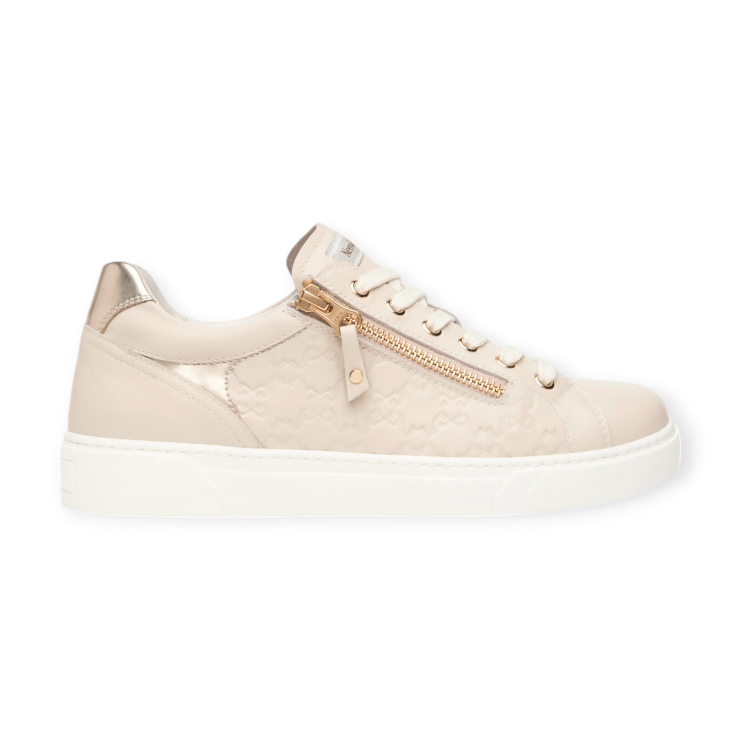 Sneakers beige zip
