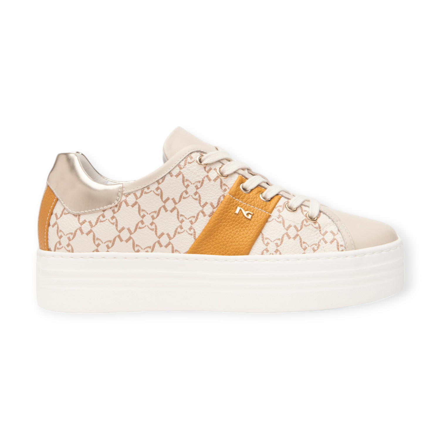 Sneakers cuir bi-colore