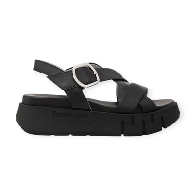 Sandales lifty cuir noir