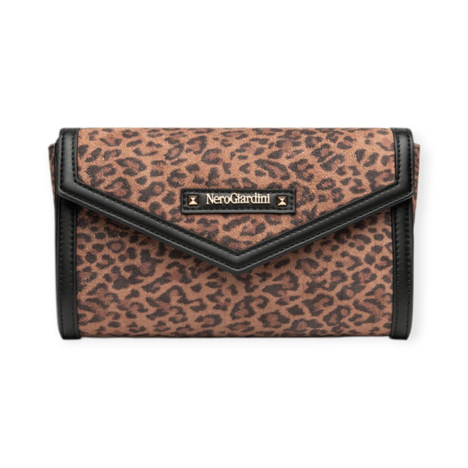 Pochette en cuir léo