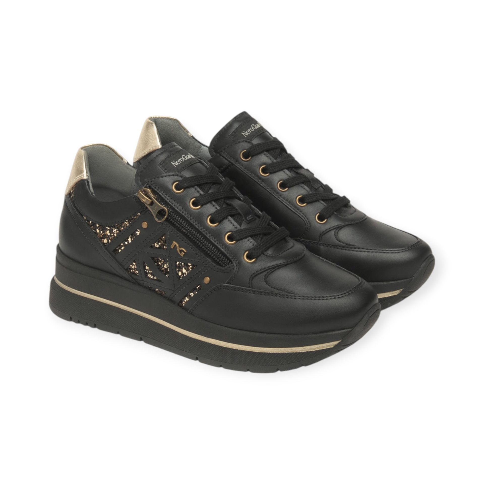 NeroGiardini Sneakers lifty noir/gold
