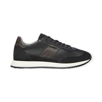 Sneakers en cuir bleu