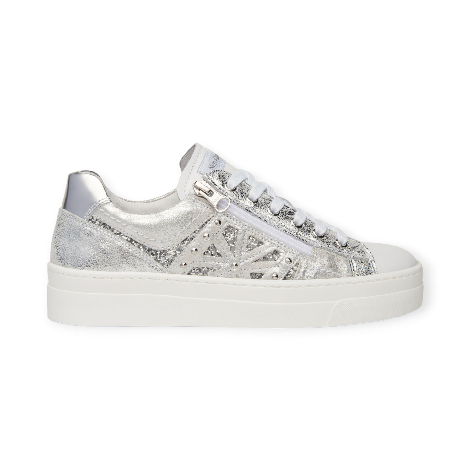 NeroGiardini Sneakers silver zip