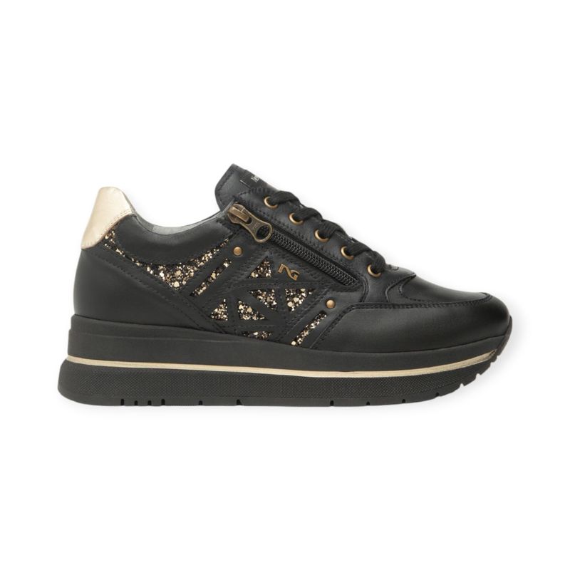 NeroGiardini Sneakers lifty noir/gold NeroGiardini Sneakers lifty noir/gold