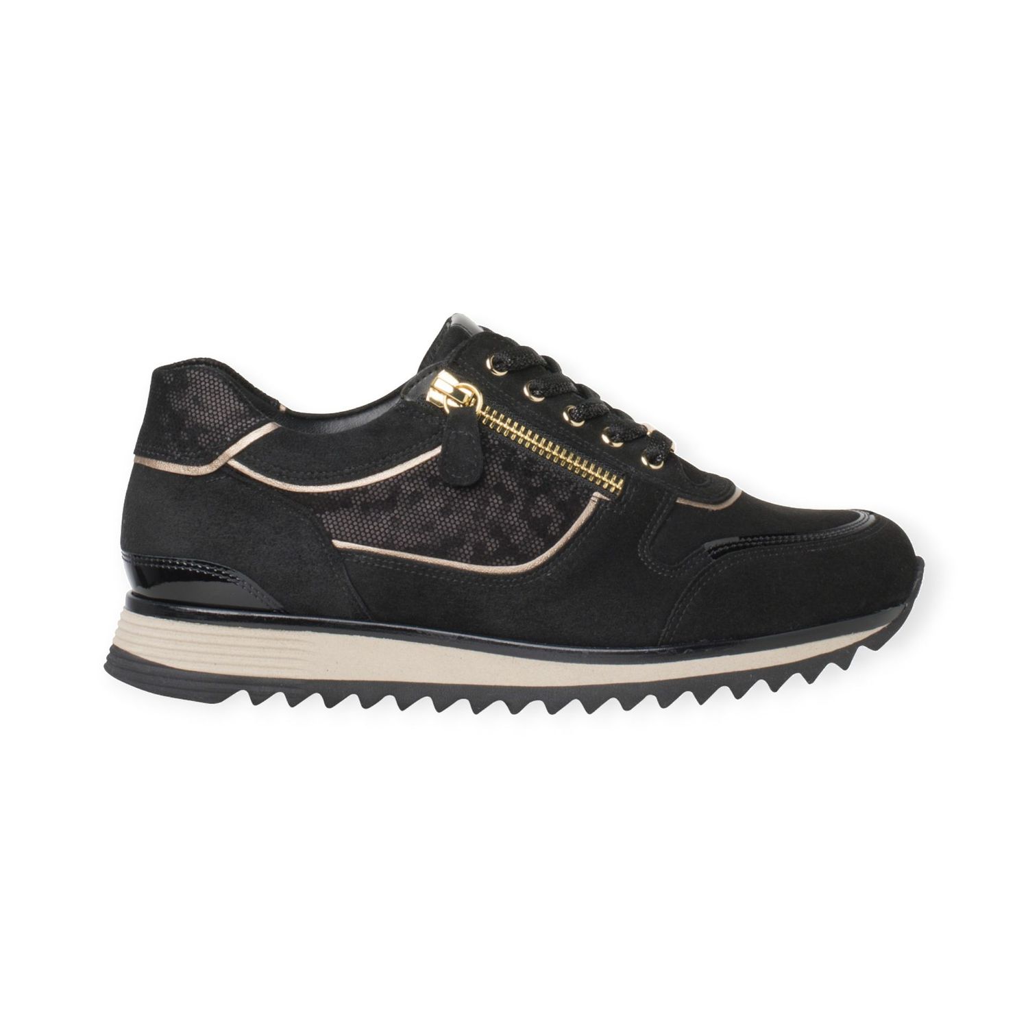 Hassia Porto zip H noir gold