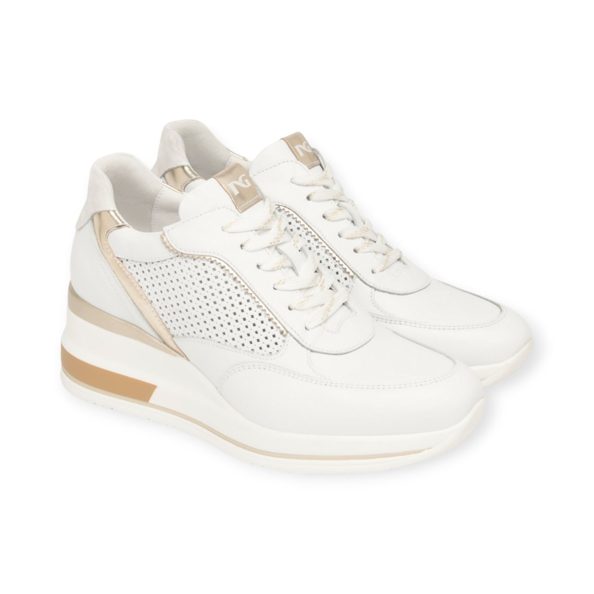 NeroGiardini Sneakers compensées blanc