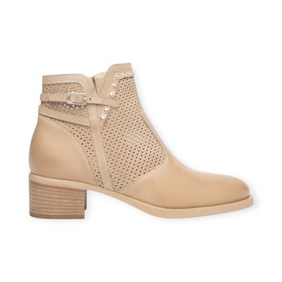 NeroGiardini Bottines cuir ajouré, zip