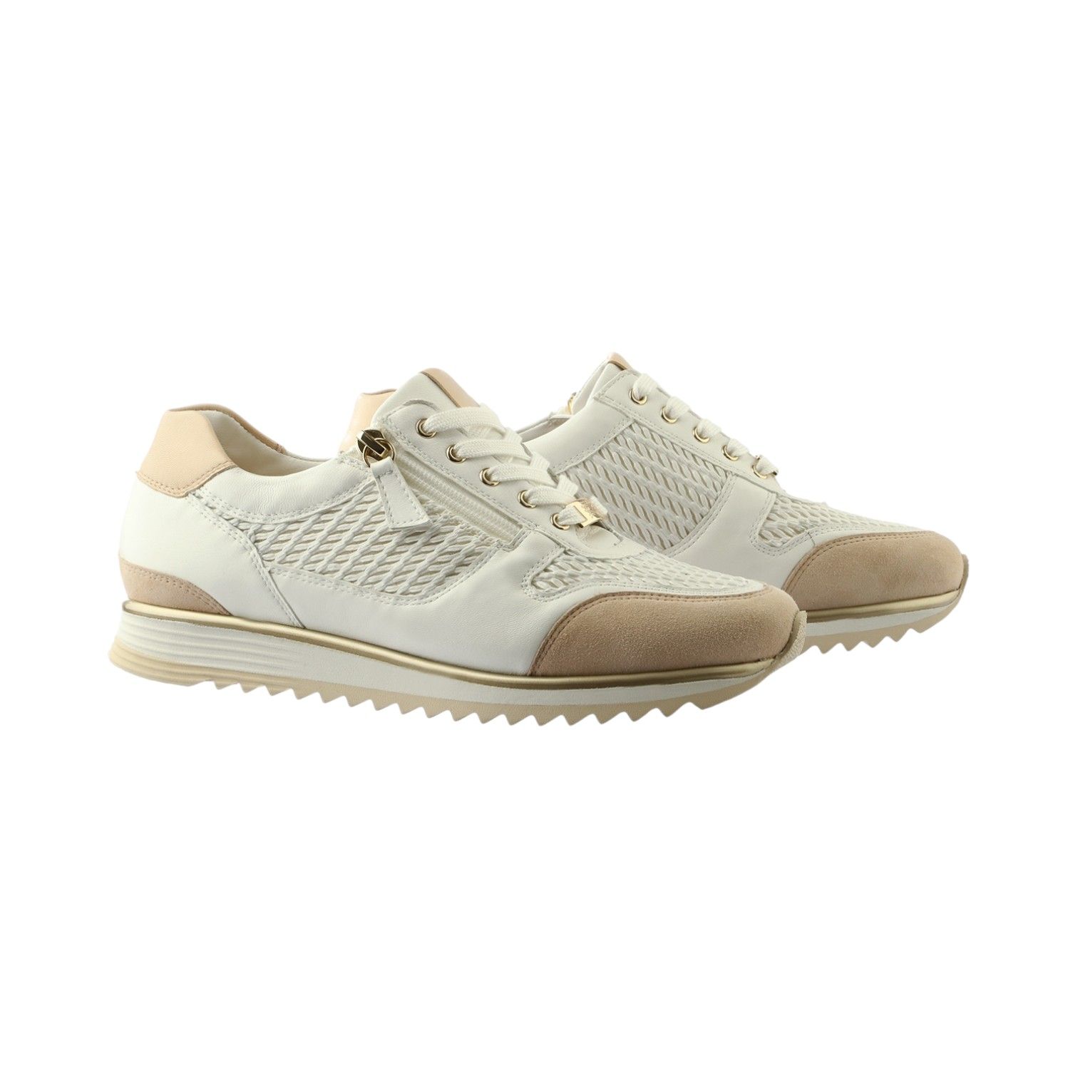 Hassia Porto zip H blanc-beige