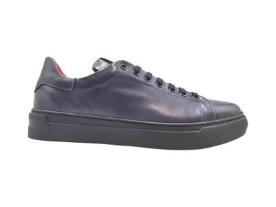 Nazareno Carelli Sneakers cuir bleu