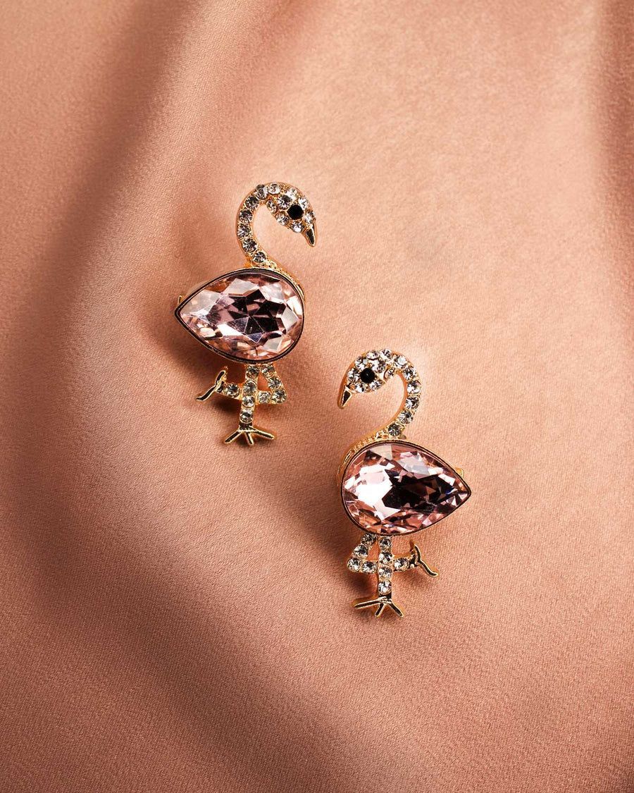 Bijoux Froufrouz pour tongs ou sandales Flamant rose doré