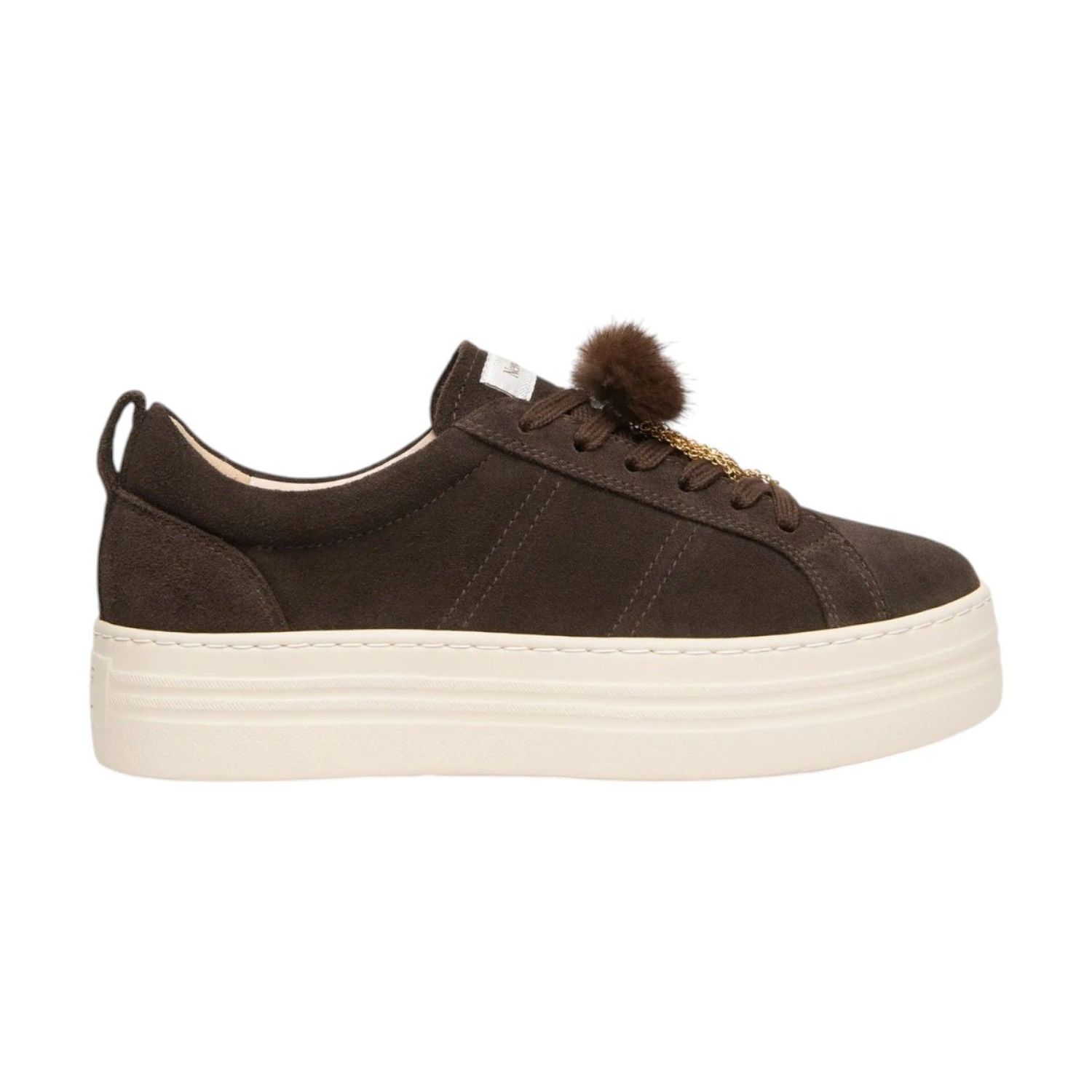 NeroGiardini Sneakers brun avec pompons