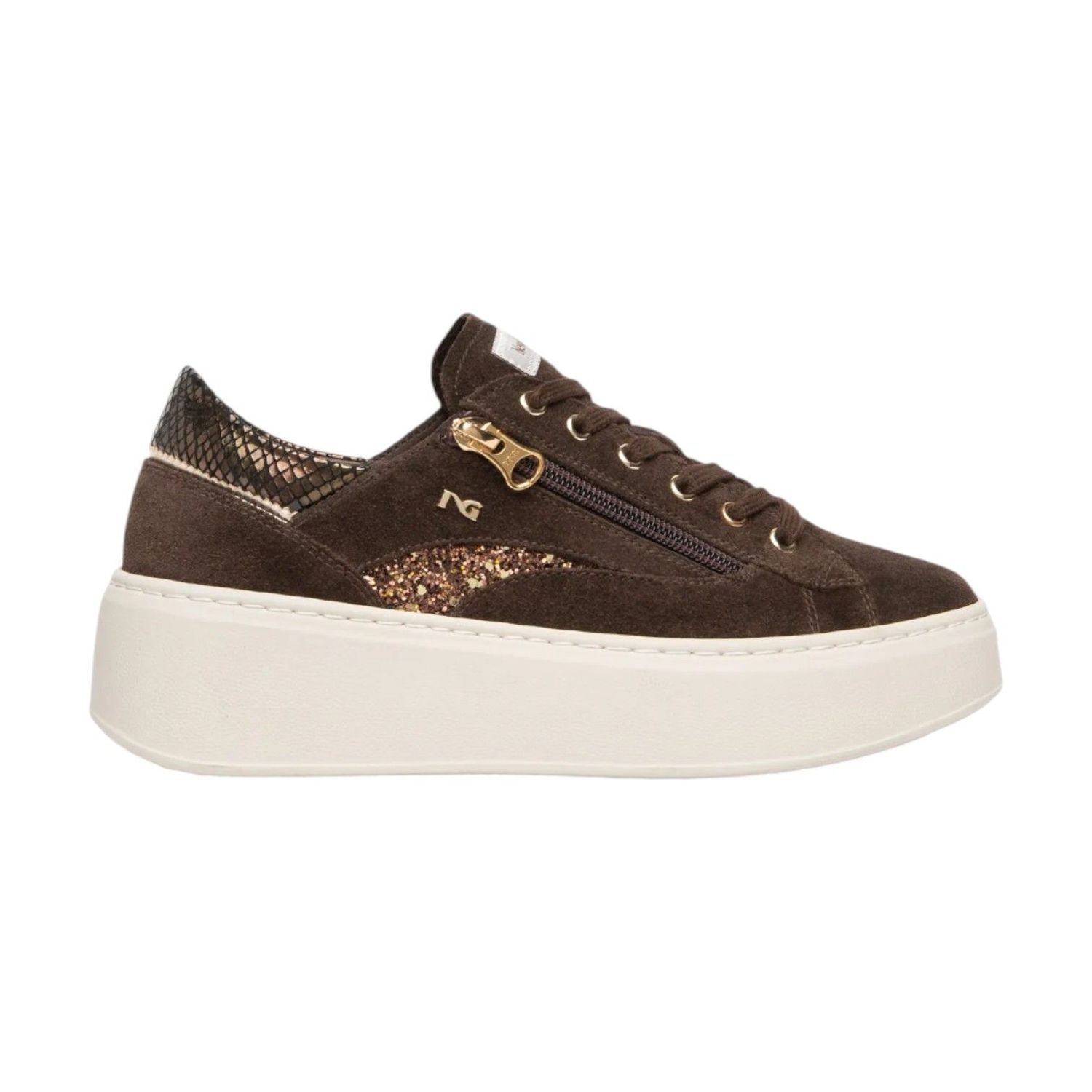 NeroGiardini Sneakers brun avec zip