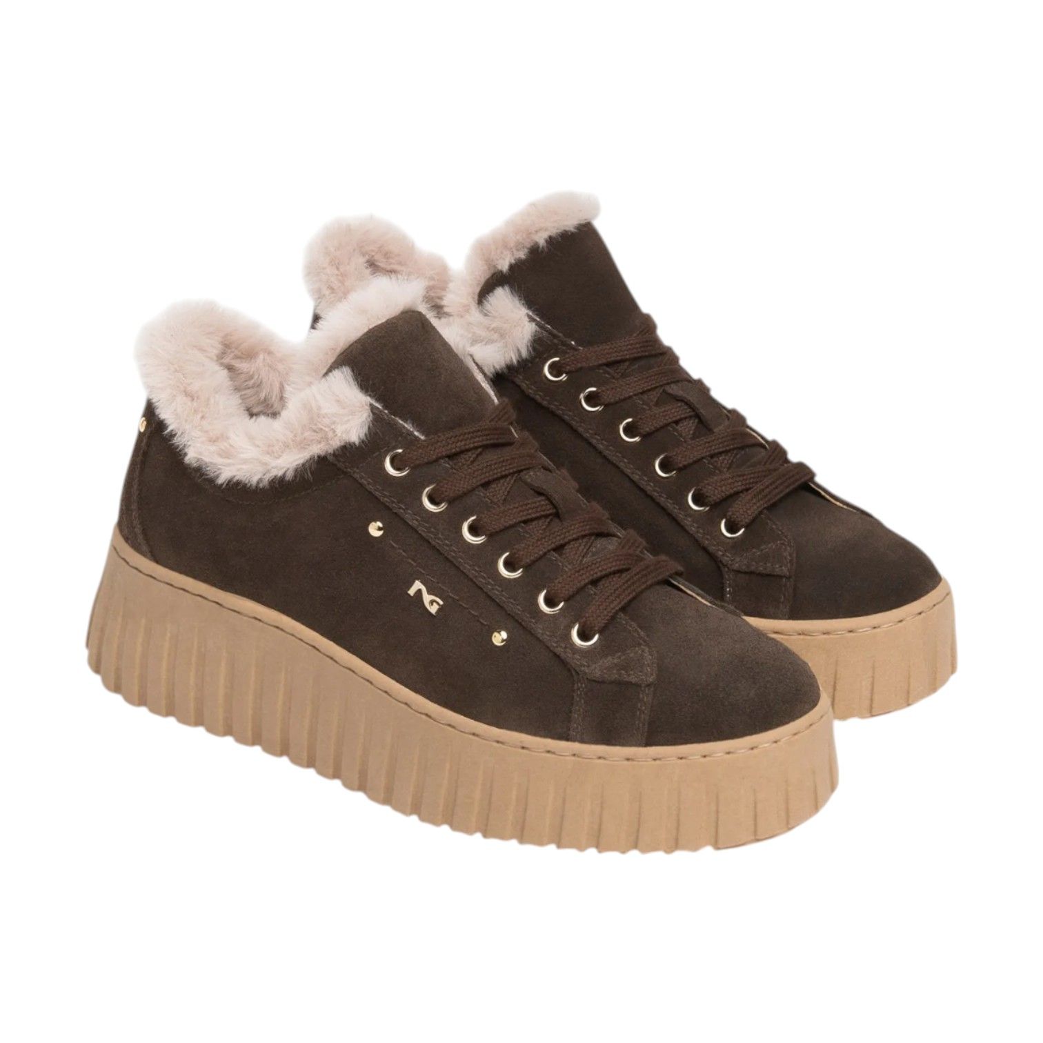 NeroGiardini Sneakers brun avec laine