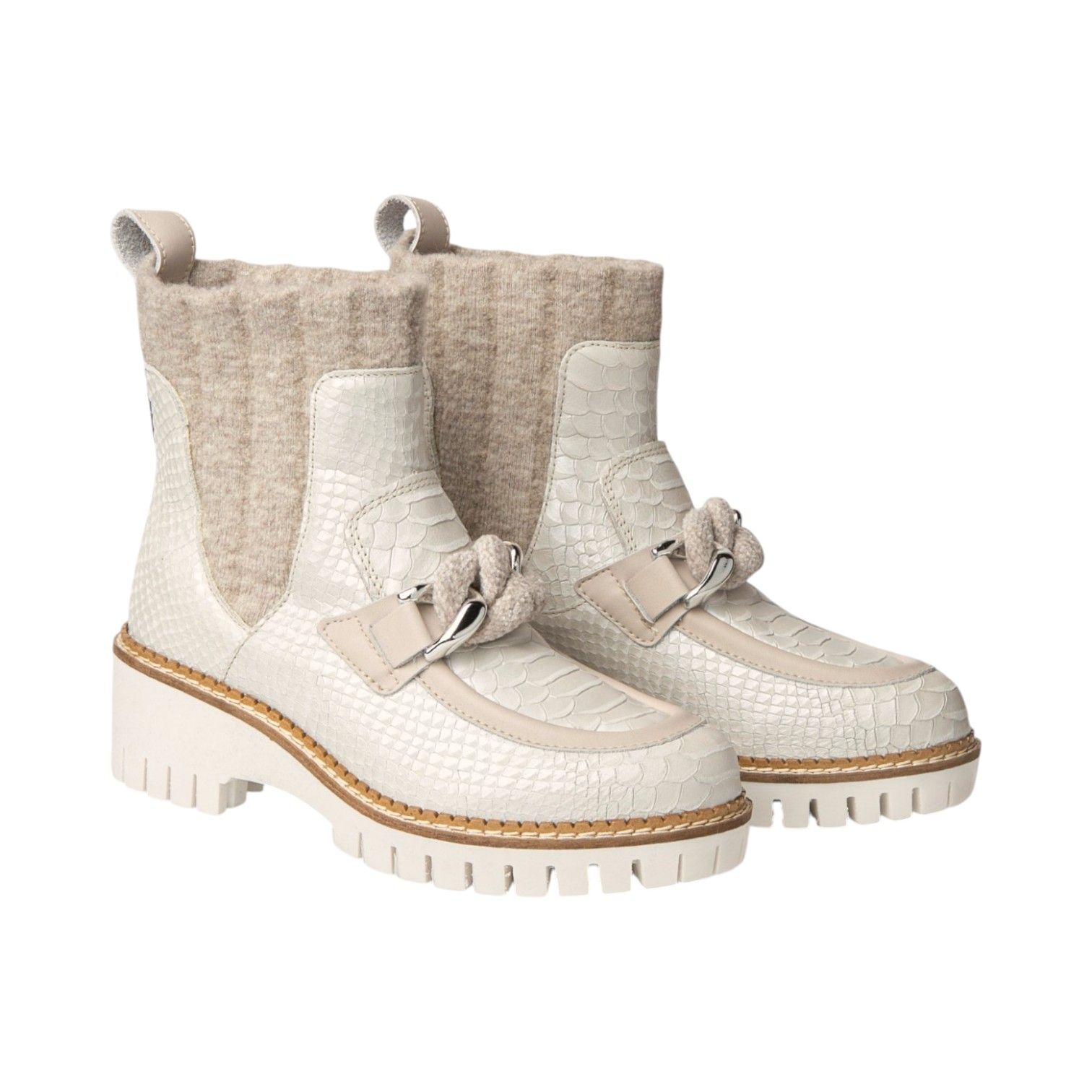 NIS Bottines Chelsea perle