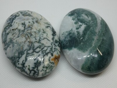 Moss Agate Palm Stone