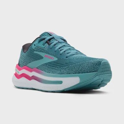 Ghost Max 2F, Dimension: B, color: Storm Blue/Knockout Pink/Aqua, Size: 8
