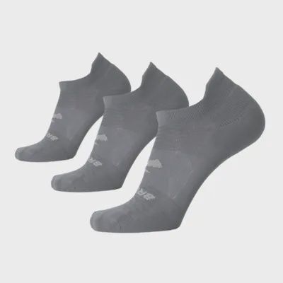 Run-In No Show 3-Pack, Size: S, color: Asphalt