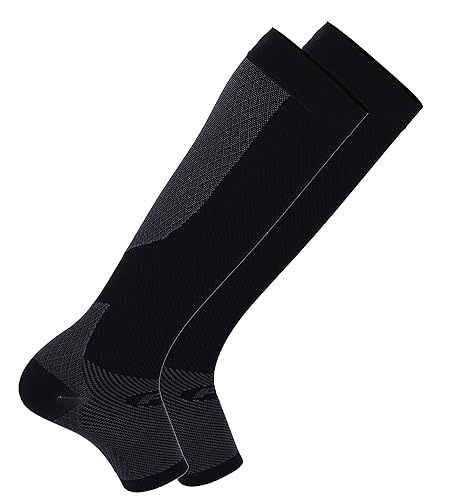 OS1st Performance Foot + Calf Sleeves / Pair, Size: M, color: Black
