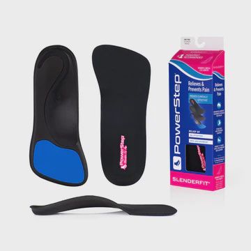 PowerStep SlenderFit Fashion Insole / Pair, Size: XS (5-6), color: Black