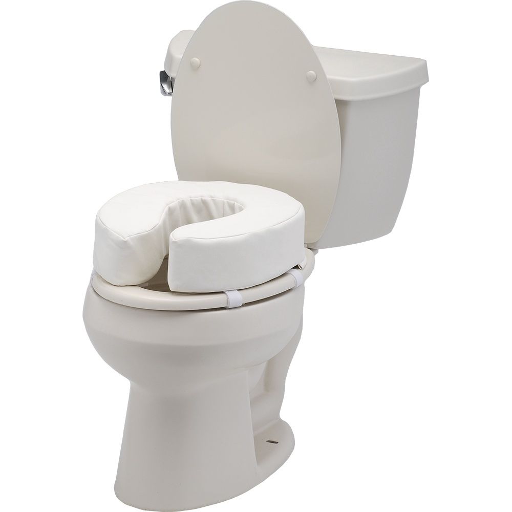 TOILET SEAT RISER PADDED 4&quot;, Case Qty: 1/cs, Units: EACH, WT Cap: 250 lb.