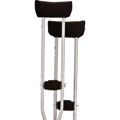 CRUTCH CUSHION SET MICROFBR BK