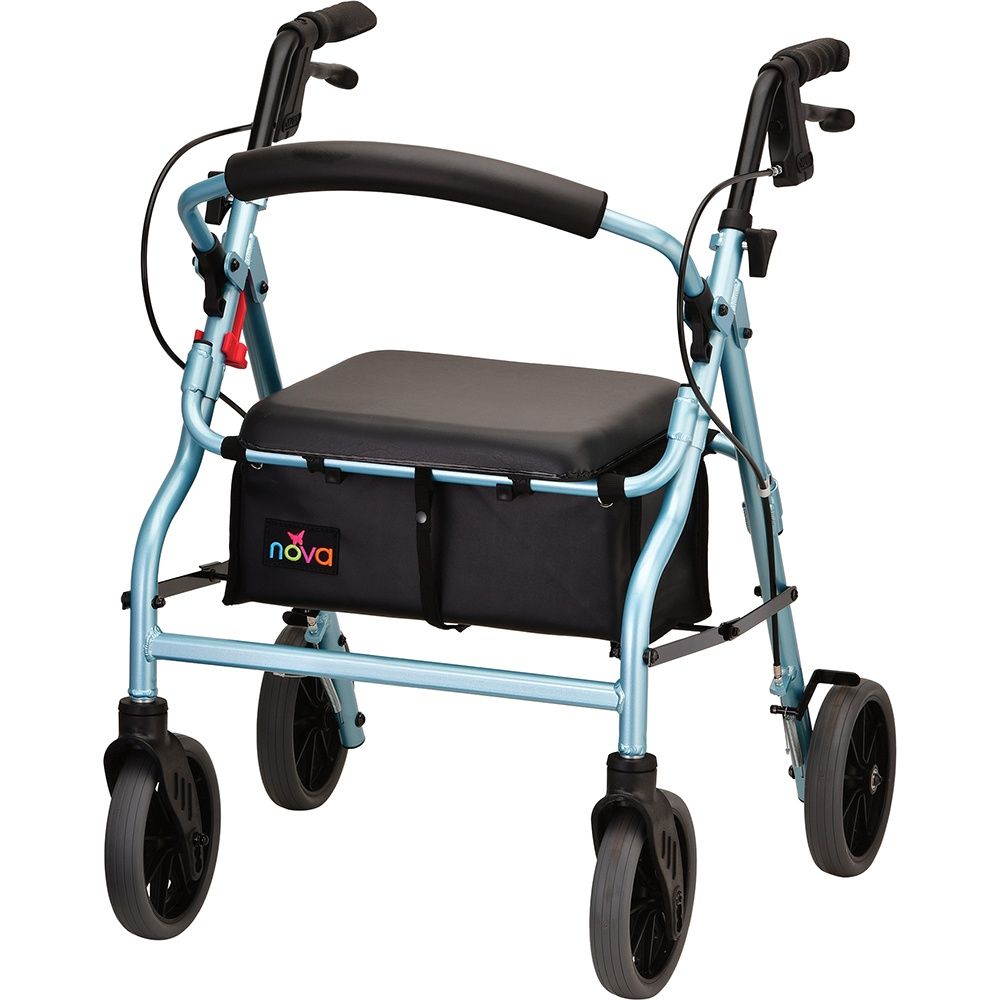 ZOOM 20 ROLLING WALKER SKYBLUE 4220DB, Case Qty: 1/cs, Units: EACH, WT Cap: 300 lb.