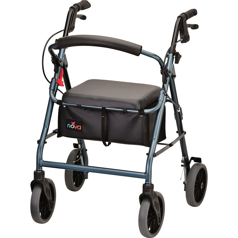 ZOOM 22 ROLLING WALKER BLUE, Case Qty: 1/cs, Units: EACH, WT Cap: 300 lb.
