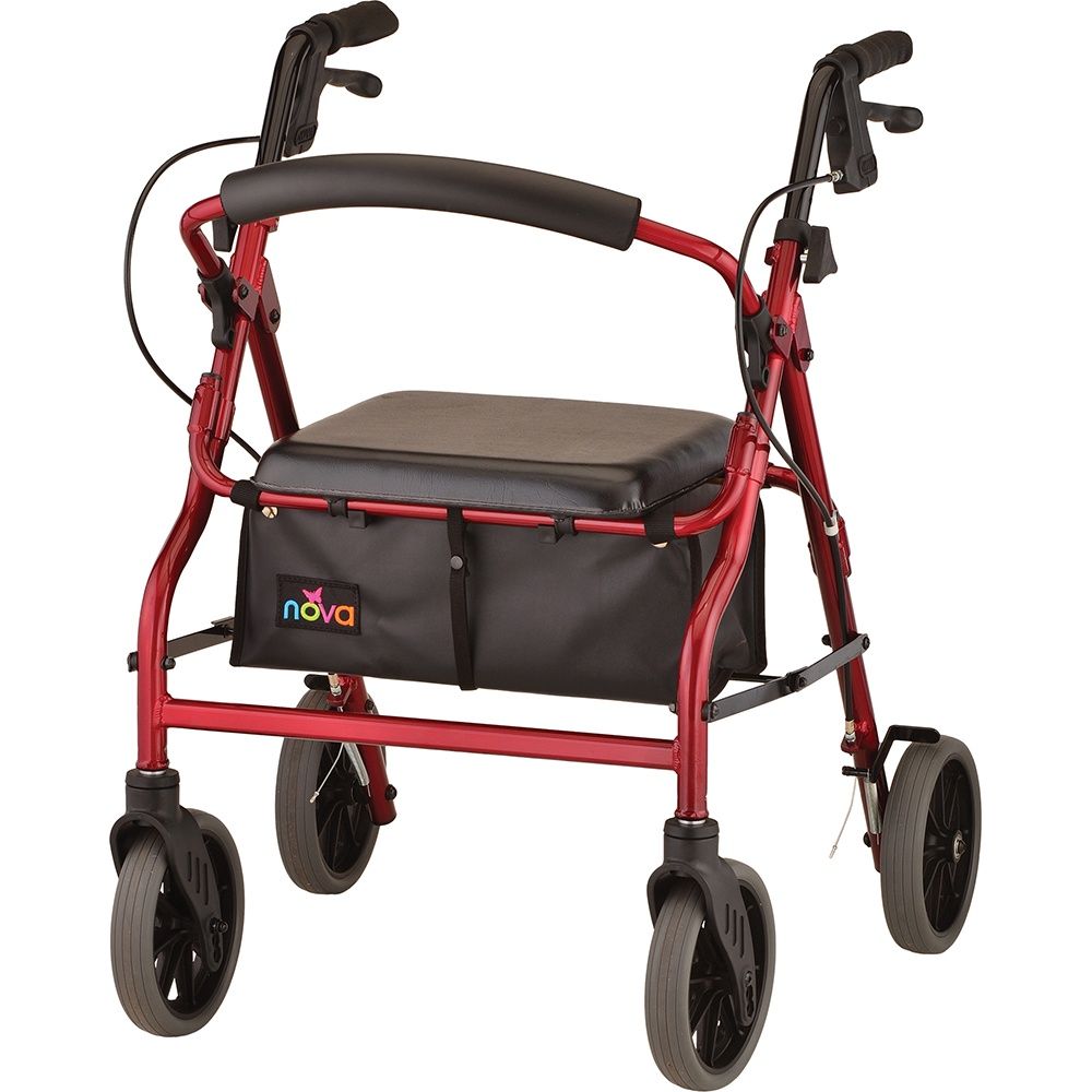 ZOOM 20 ROLLING WALKER RED 4220RD, Case Qty: 1/cs, Units: EACH, WT Cap: 300 lb.