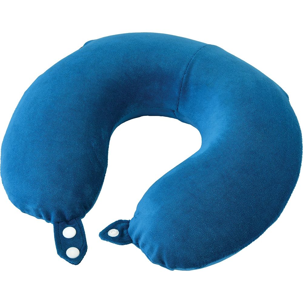 NECK PILLOW MEMORY FOAM BLUE, Case Qty: 1/cs, Units: EACH, WT Cap: 0 lb.