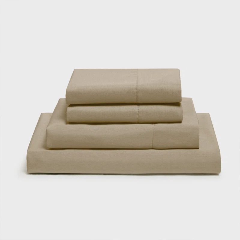 Premium Bamboo Twin XL Sheet Set, color: Warm Sand