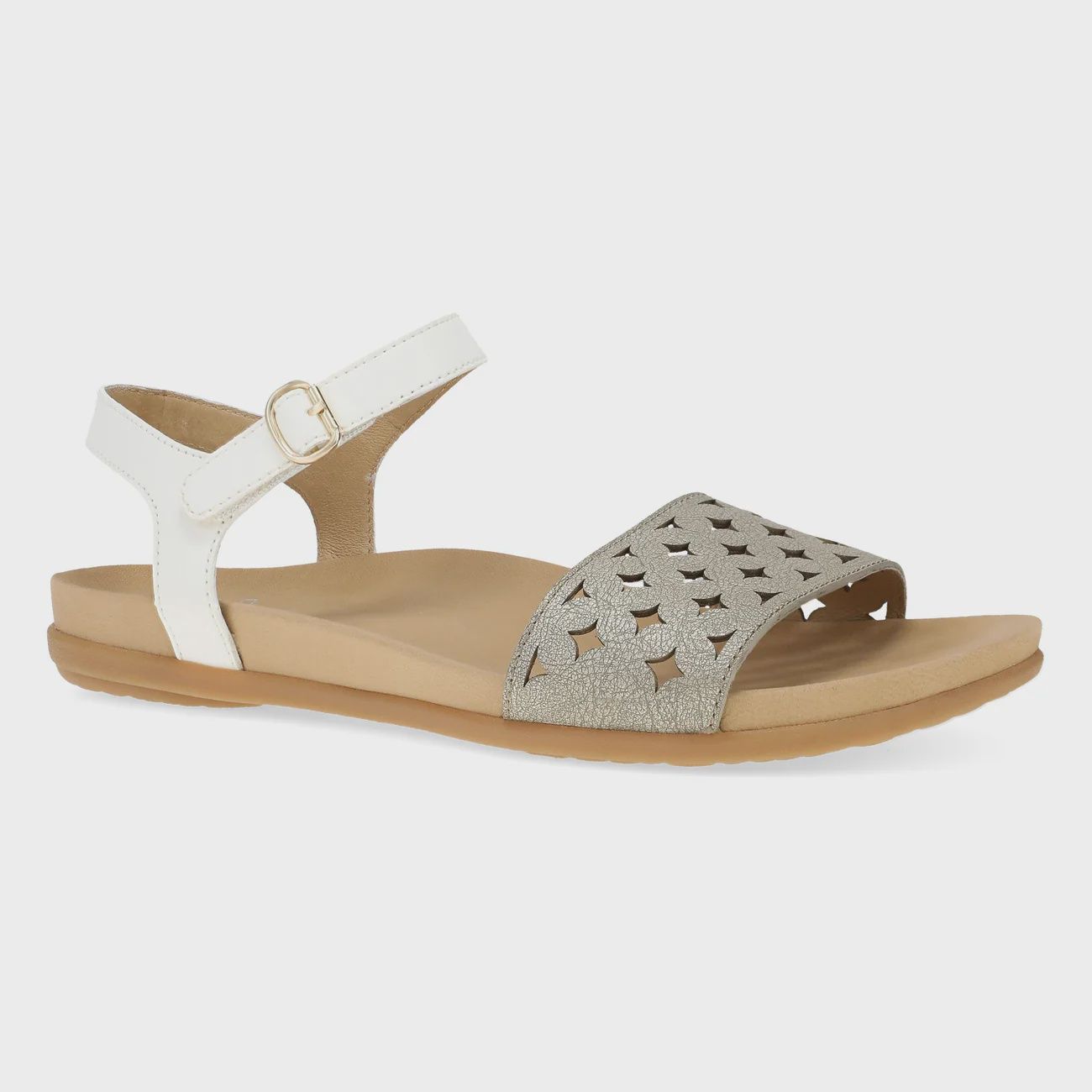 Jodie Platino/White Leather, Size: 36