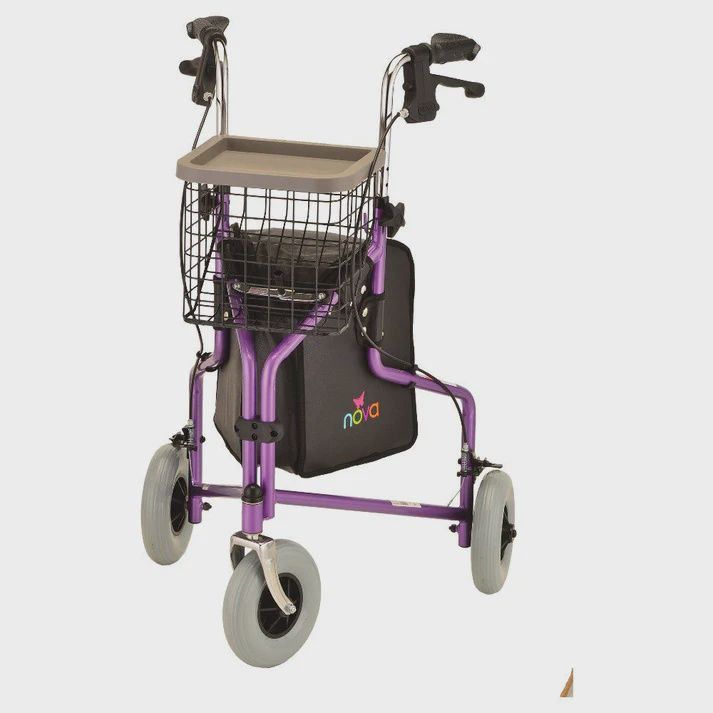 TRAVELER 3 WL ROLL WLKR PURPLE, Case Qty: 1/cs, Units: EACH, WT Cap: 250 lb.