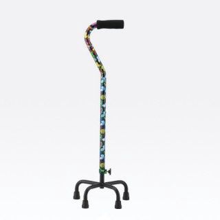 QUAD CANE SM BASE BUTTERFLIES 5632BF, Case Qty: 1/cs, Units: EACH, WT Cap: 250 lb.