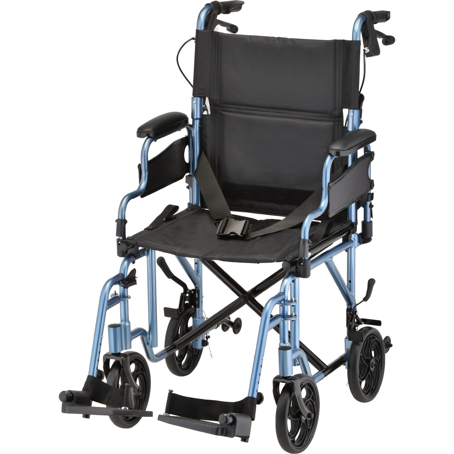 TRNSPT CHR 19&quot; HBKS FDA BLUE 350B, Case Qty: 1/cs, Units: EACH, WT Cap: 300 lb.