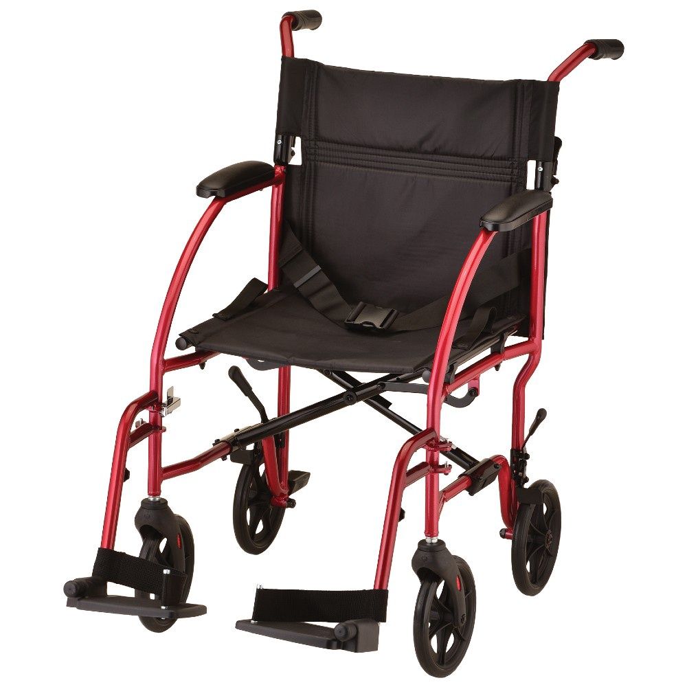 TRNSPT CHR 19&quot; D/A LTWT RED 379R, Case Qty: 1/cs, Units: EACH, WT Cap: 300 lb.