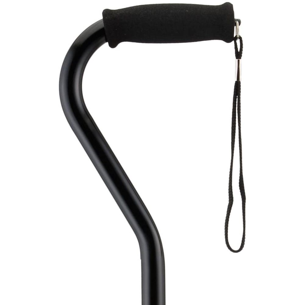 CANE OFFSET BLACK 1060BK, Case Qty: 2/cs, Units: EACH, WT Cap: 300 lb.