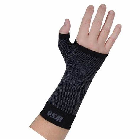 OS1st Performance  Wrist Sleeve, Size: S, color: Black