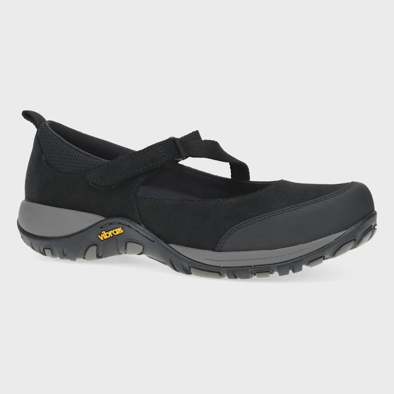 Primrose Black Burnished Suede, Size: 36, color: BLACK