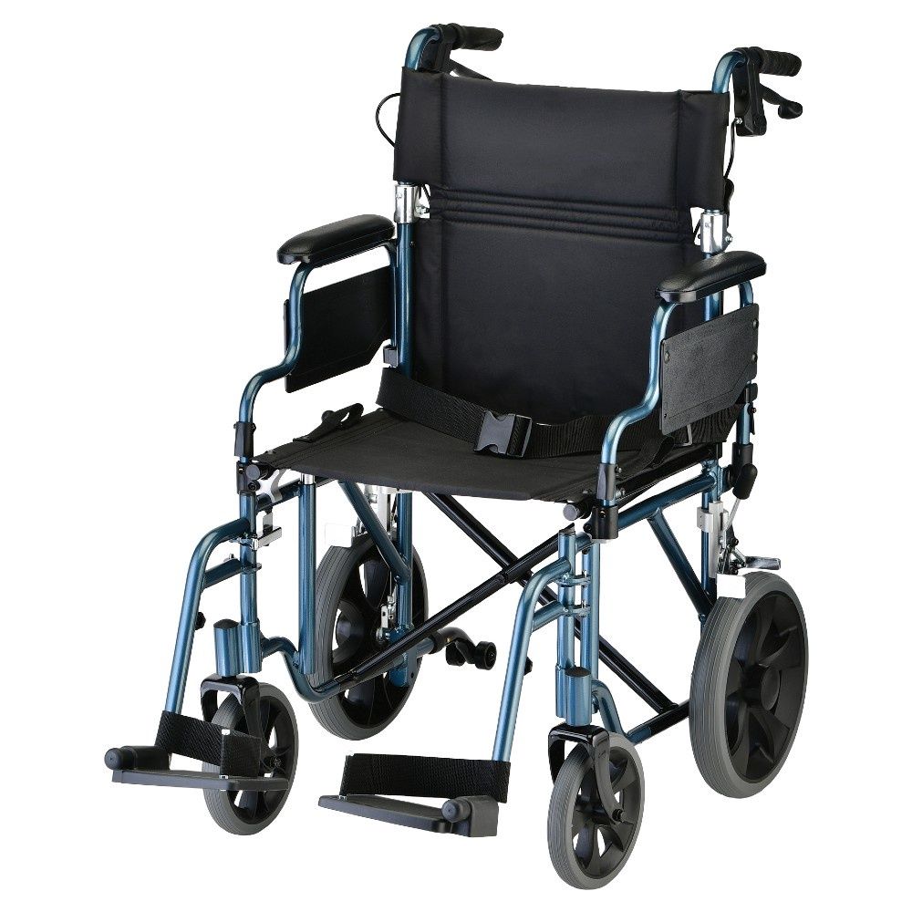 TRNSPT CHR 19&quot; HBKS FDA BLUE 352B, Case Qty: 1/cs, Units: EACH, WT Cap: 300 lb.