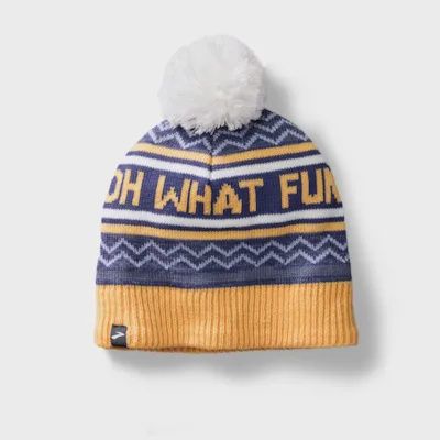 Heritage Pom Beanie, Size: OSFA, color: Chamois/Fun to Run