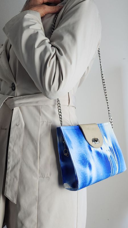 Handmade Artbag from painted canvas