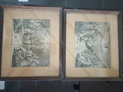 Nr. 10 quadretti antichi cm. 21