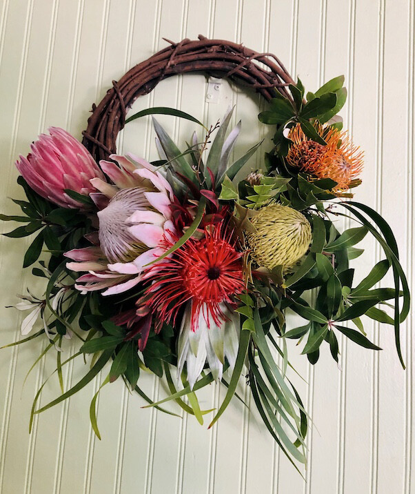 Grapevine Protea Wreath