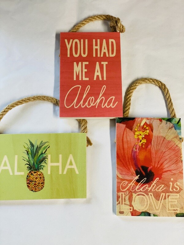 Signs with Aloha