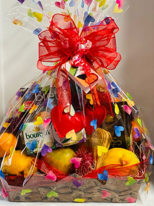 Gourmet Fruit and Cheese Basket