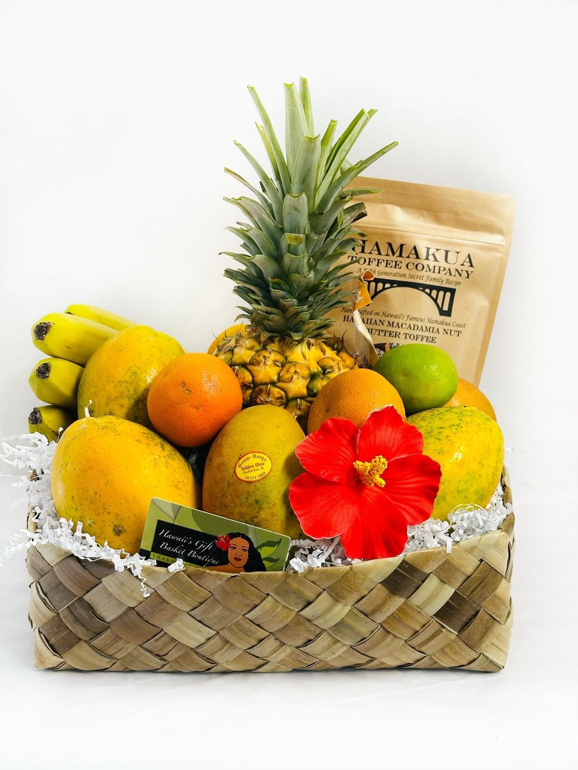 Hawaiian Fruit Basket with Deluxe Chocolate Hawaiian Fruit Basket with Deluxe Chocolate