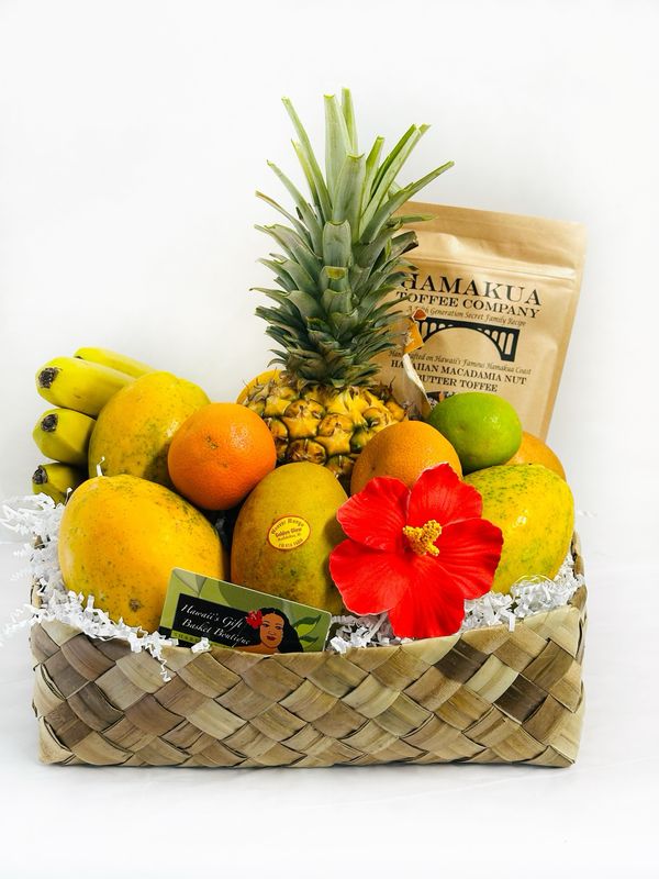 Hawaiian Fruit Basket with Deluxe Chocolate