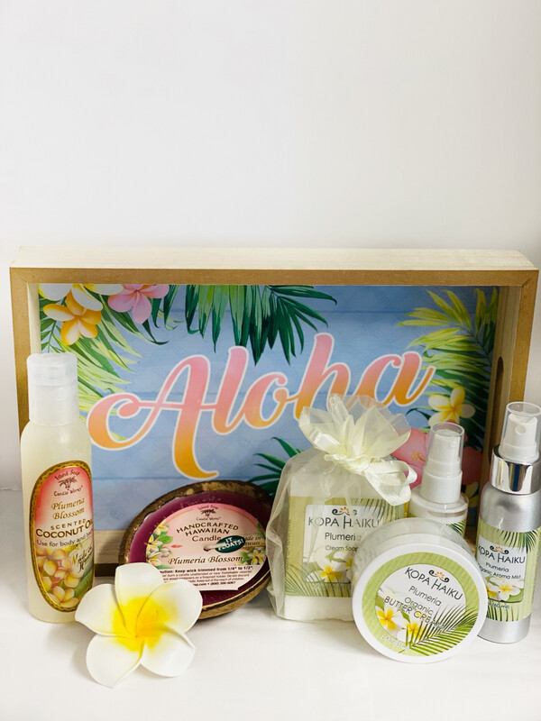 Sweet Plumeria Spa Tray